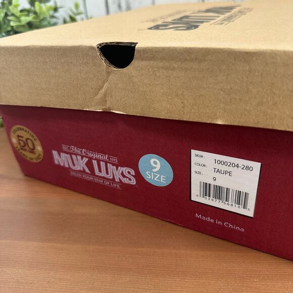 Muk Luks Womens Logger Niagara Taupe Boots Size 9 - Picture 10 of 10